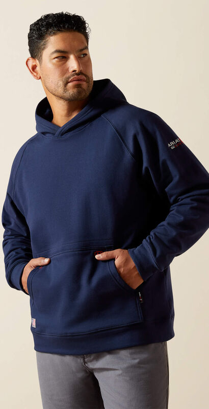 FR DuraStretch Work Hard Live Free Hoodie Back